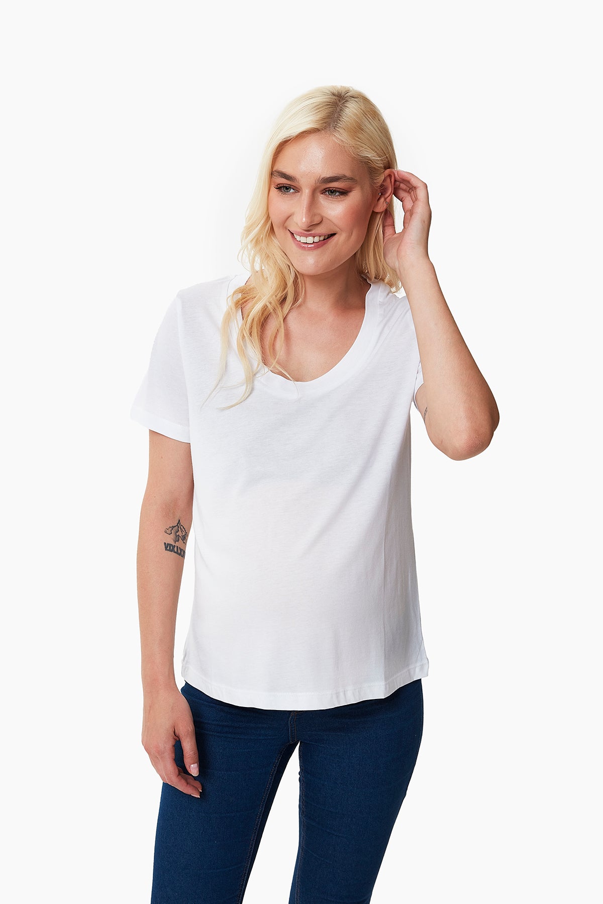 Ellie Hamile T-Shirt beyaz önden görünüm