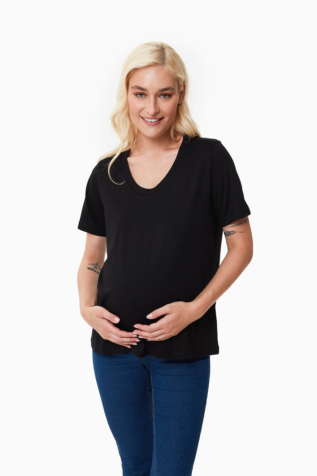 Ellie Hamile T-Shirt siyah önden görünüm