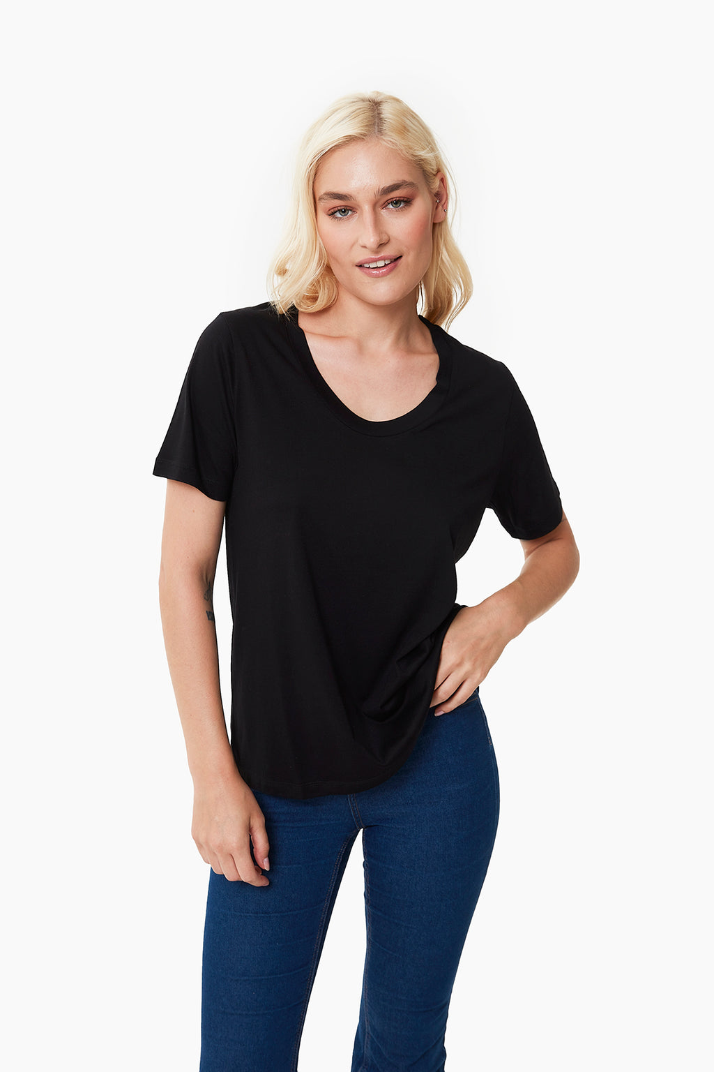 Ellie Hamile T-Shirt siyah önden görünüm