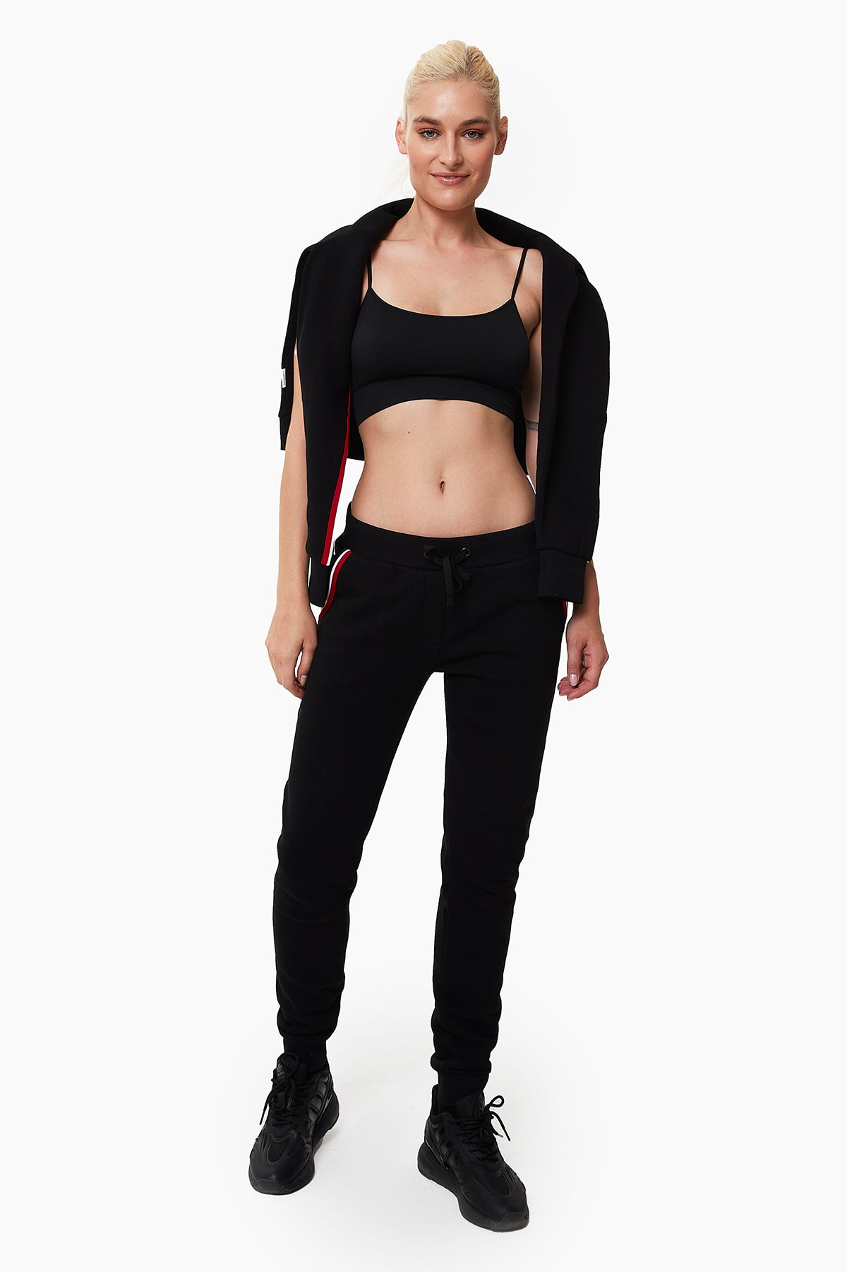 Silvia Hamile Eşofman Takımı Siyah önden görünüm