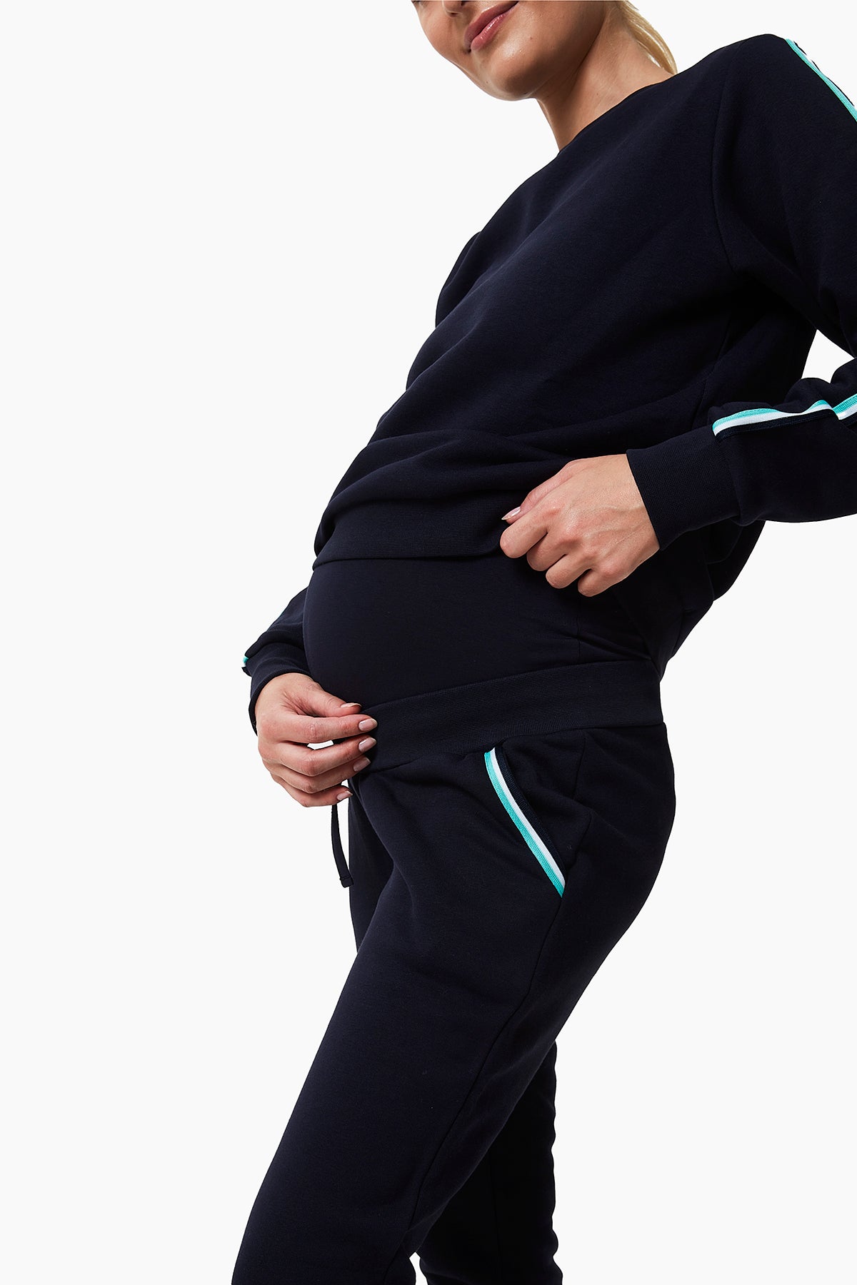 Silvia Hamile Eşofman Takımı Lacivert yandan görünüm