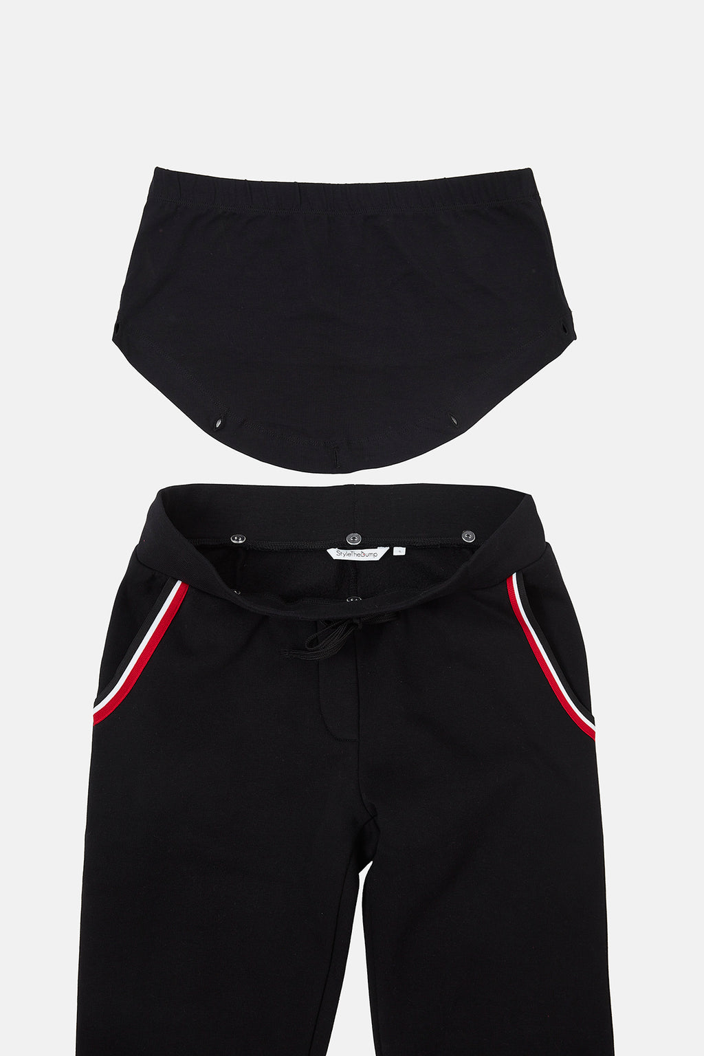 Silvia Hamile Eşofman Takımı Siyah önden görünüm