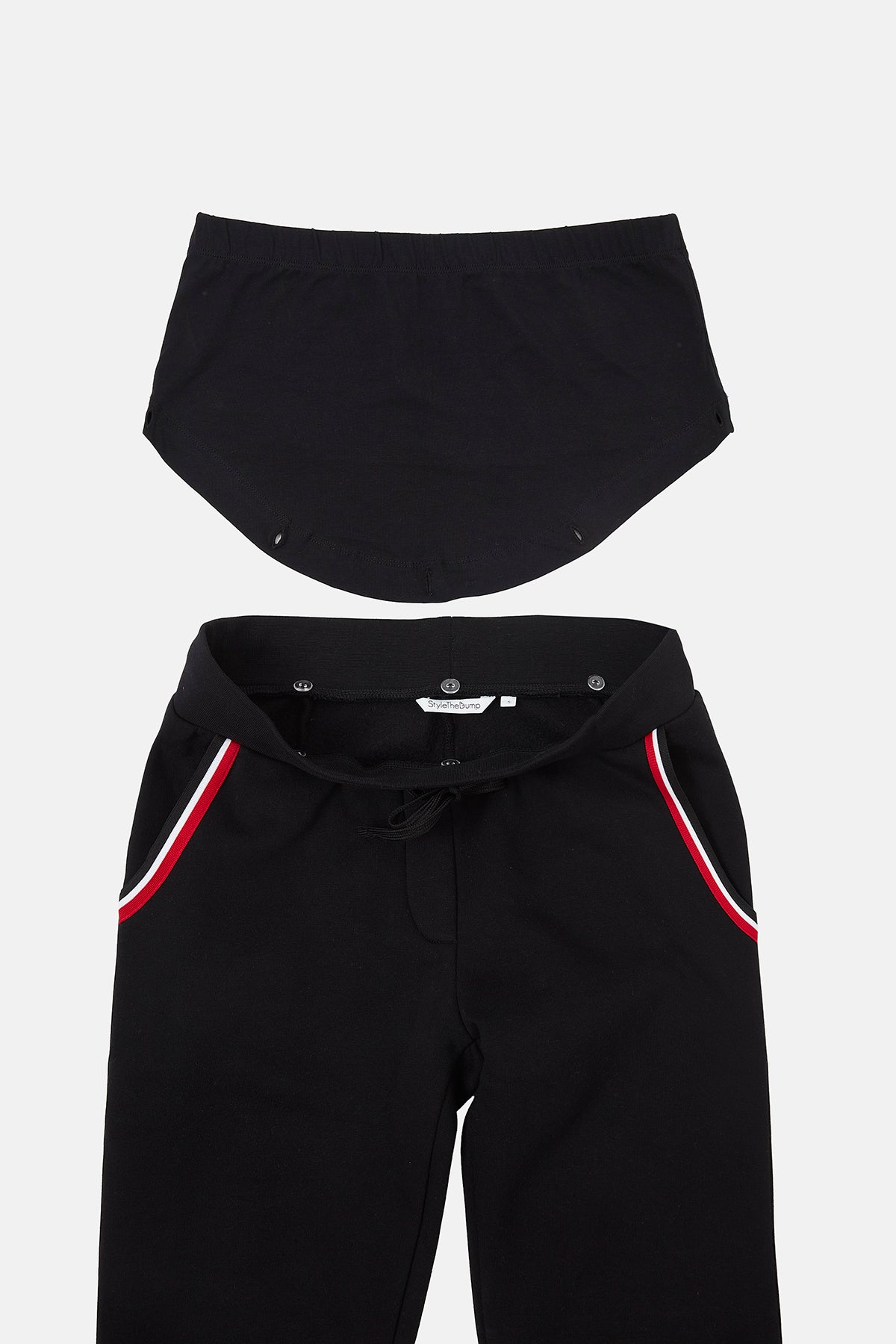 Silvia Hamile Eşofman Takımı Siyah önden görünüm