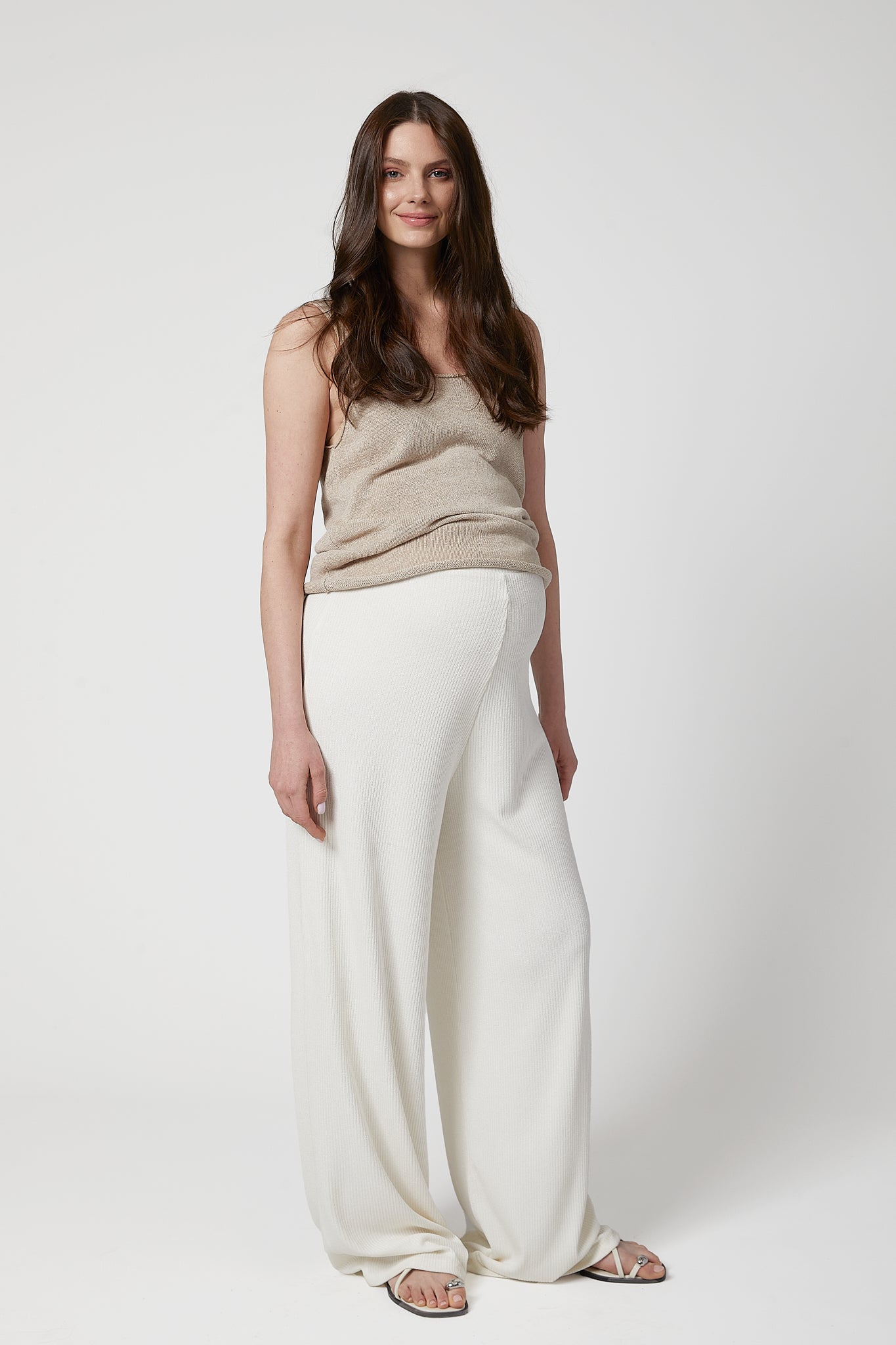 Celine Hamile Pantolon Beyaz önden görünüm