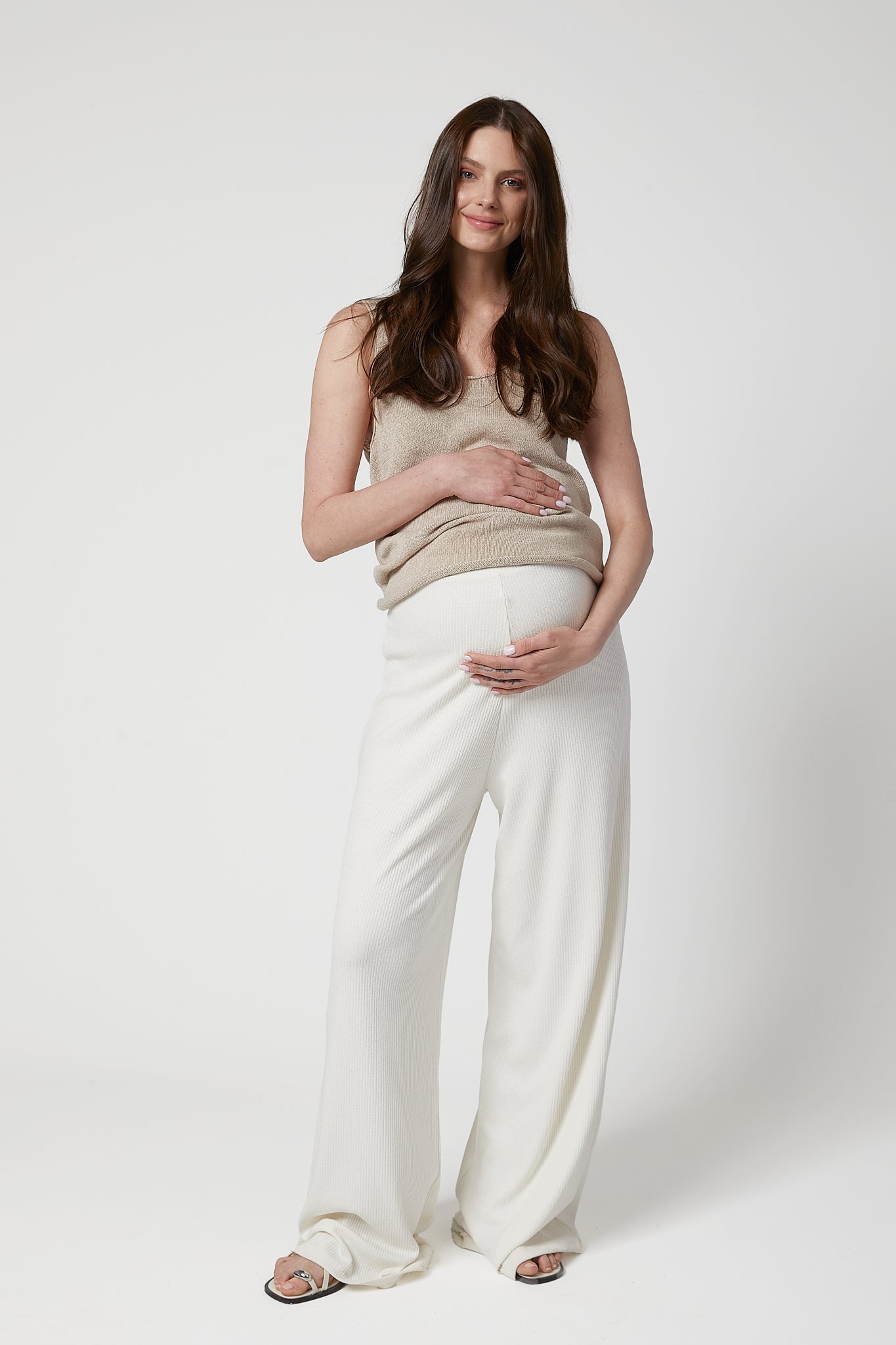 Celine Hamile Pantolon Beyaz önden görünüm