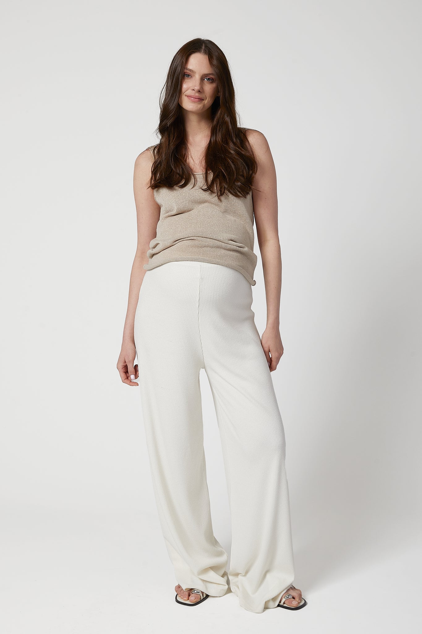 Celine Hamile Pantolon Beyaz önden görünüm