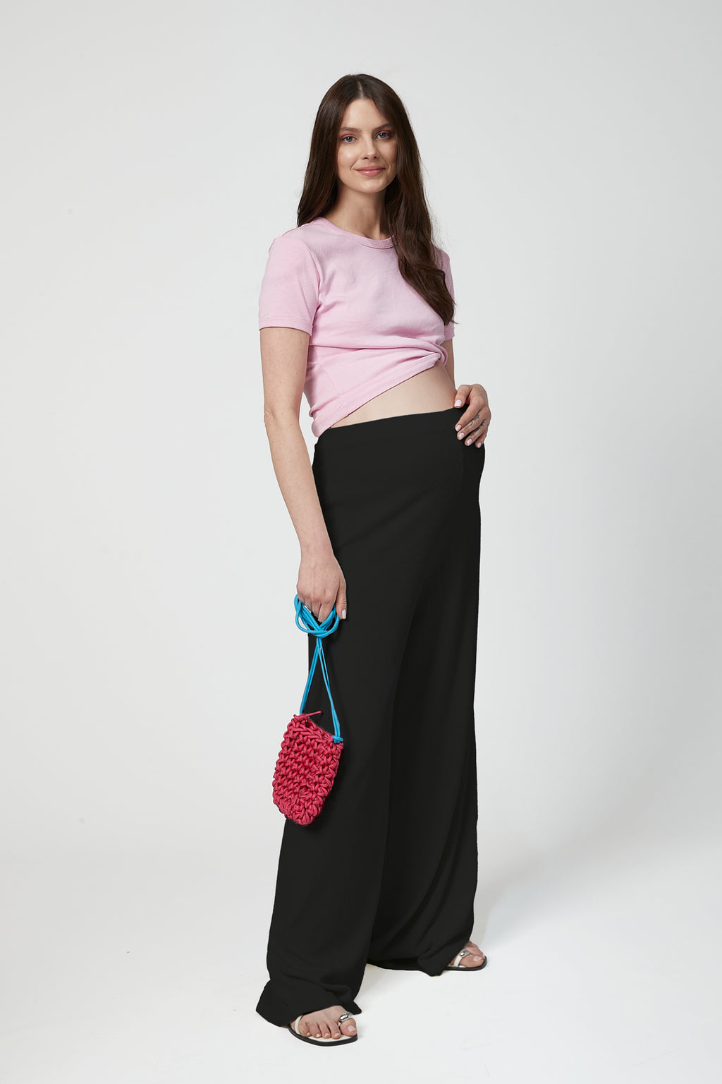 Celine Hamile Pantolon Siyah yandan görünüm