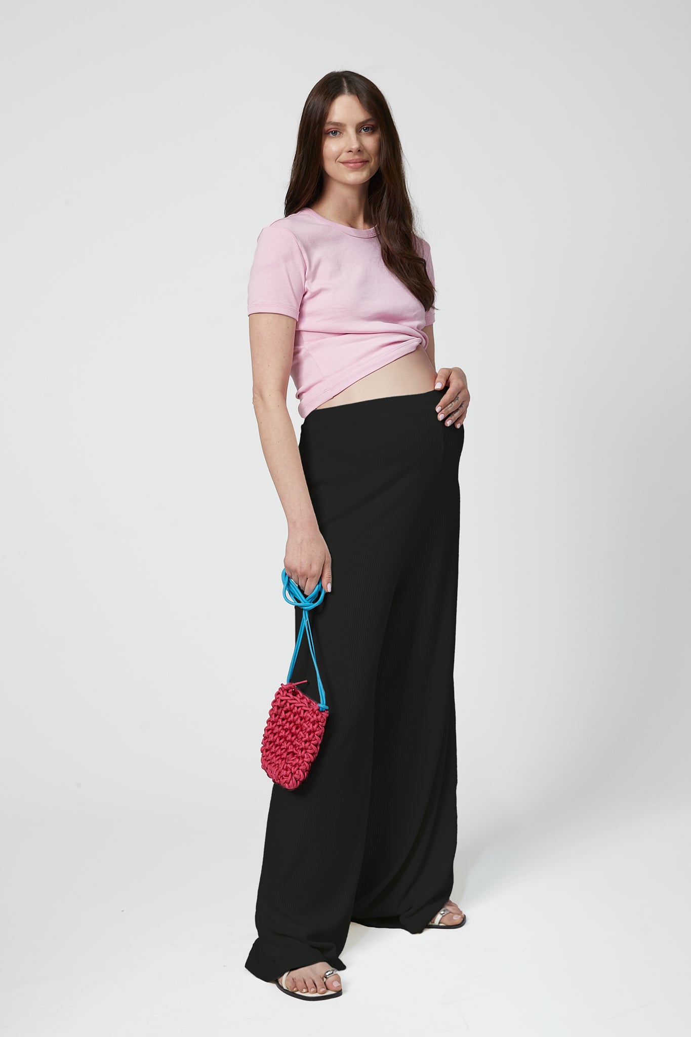 Celine Hamile Pantolon Siyah yandan görünüm