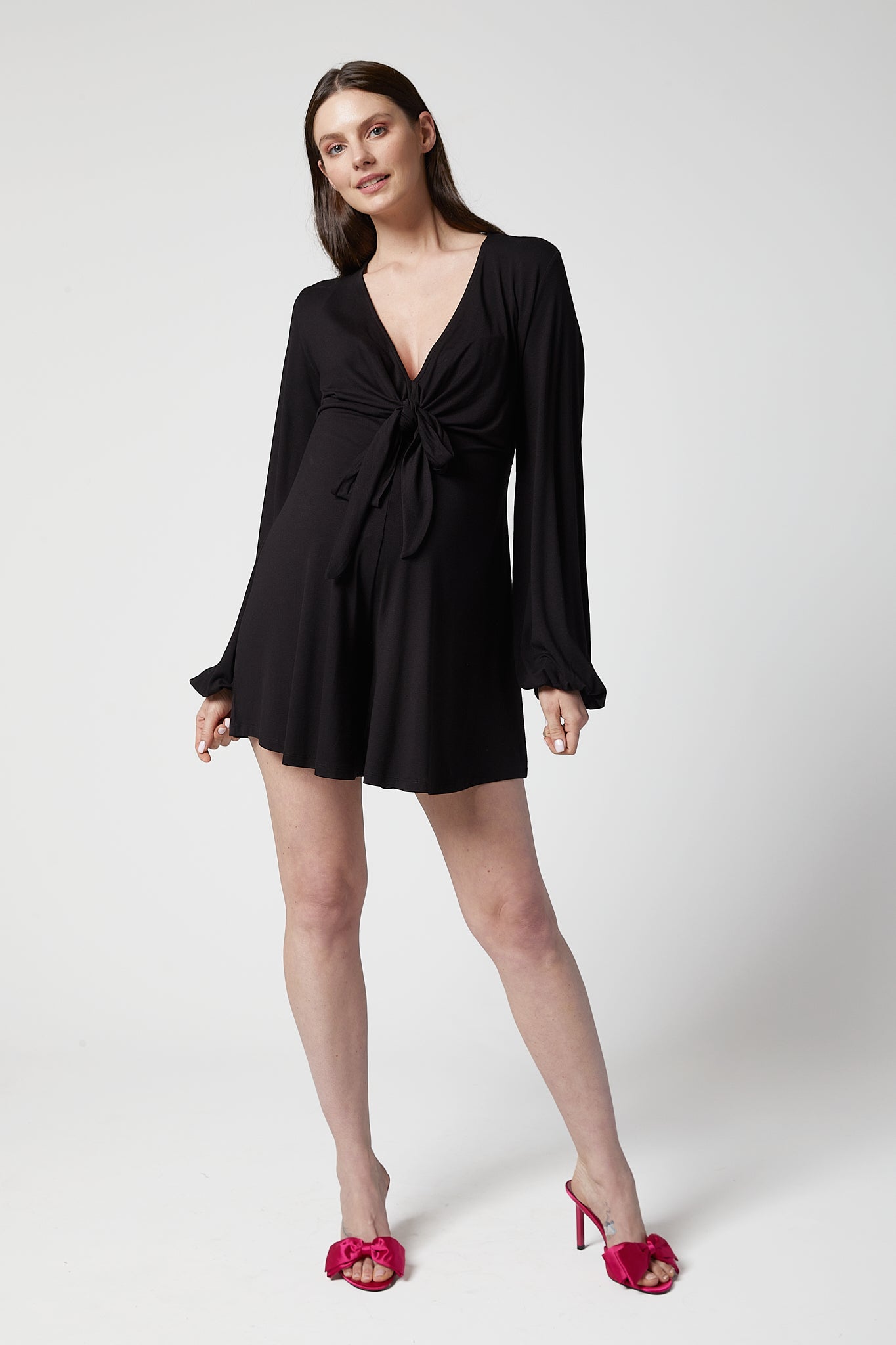 Julietta Hamile Tulum siyah önden görünüm