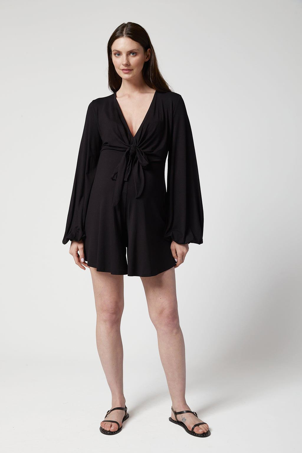 Julietta Hamile Tulum siyah önden görünüm