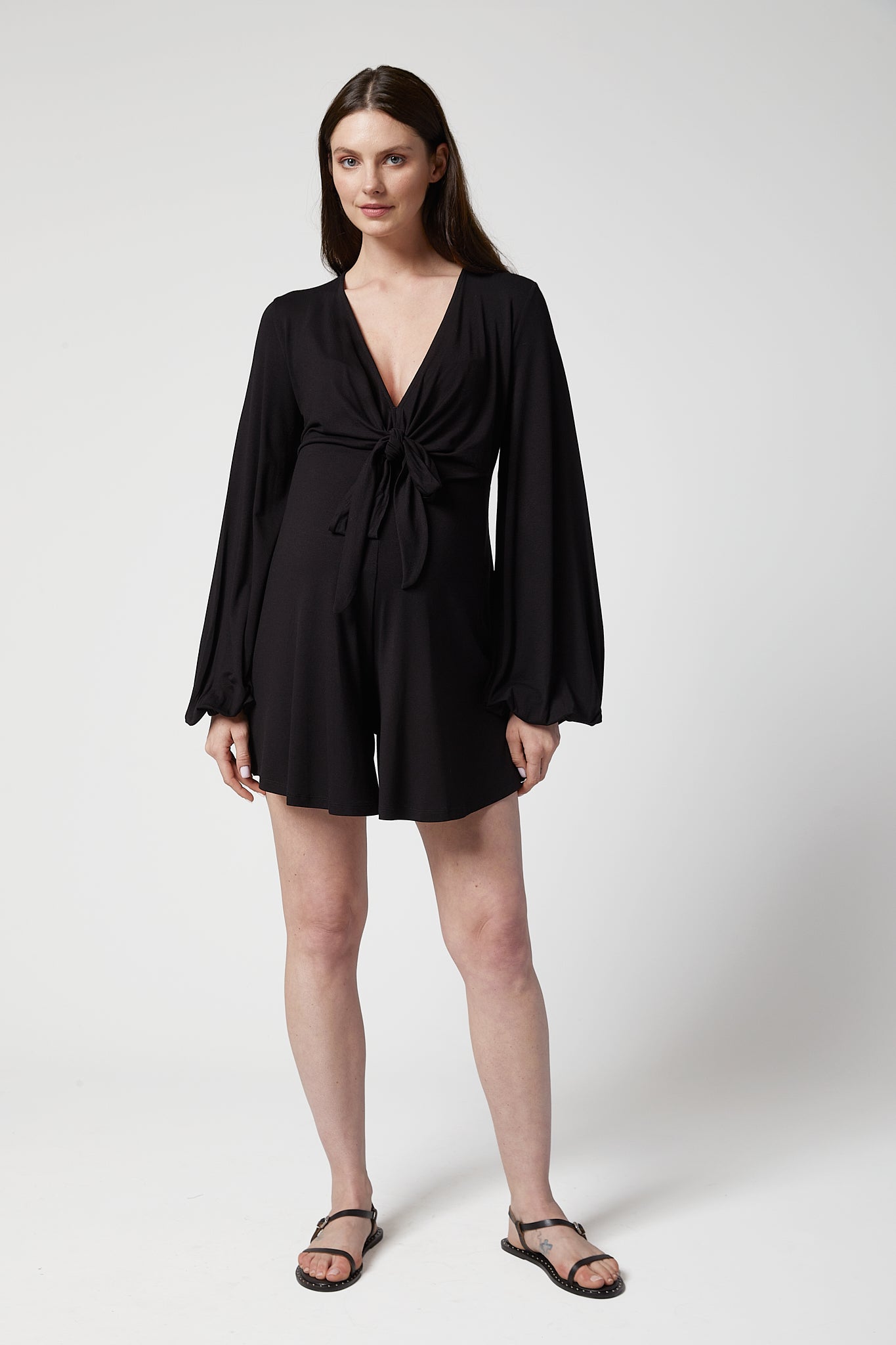 Julietta Hamile Tulum siyah önden görünüm