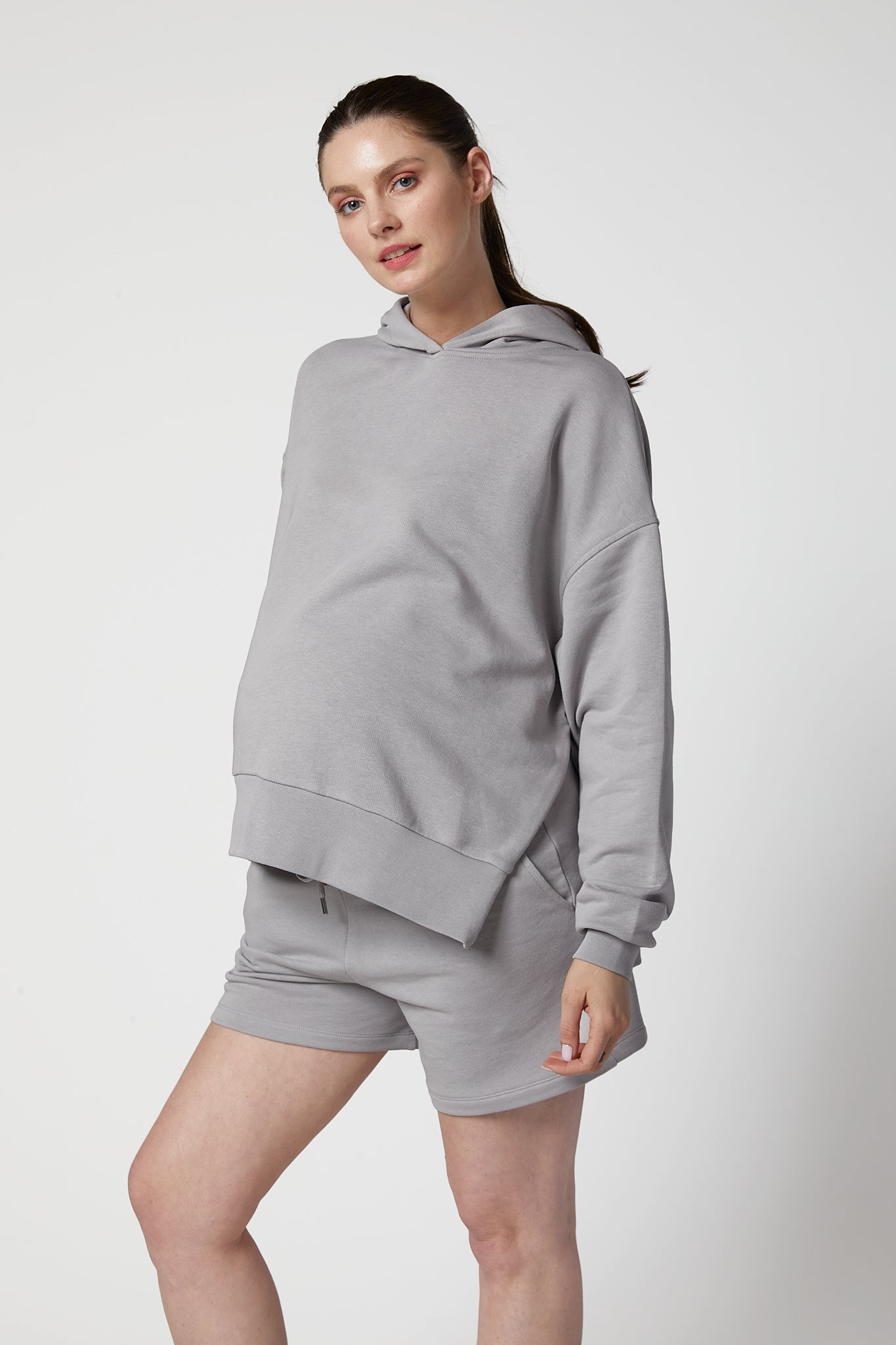 Mateo Hamile Şort Takım gri önden görünüm