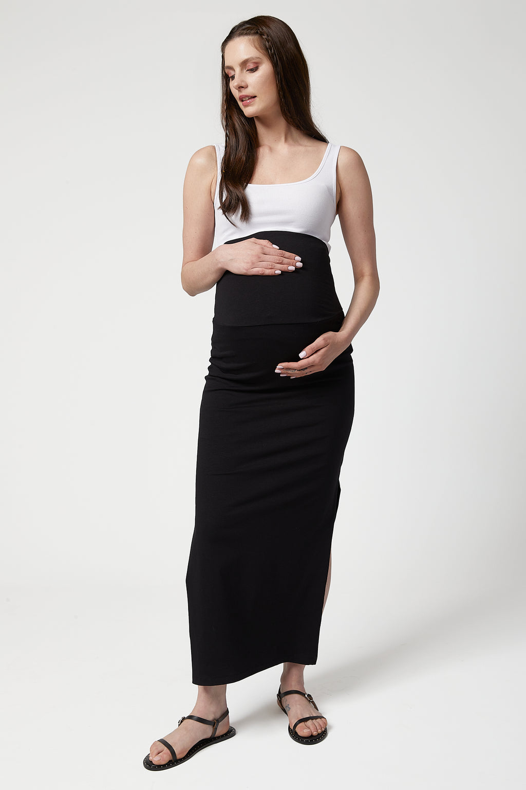 Matilda Hamile Etek siyah önden görünüm