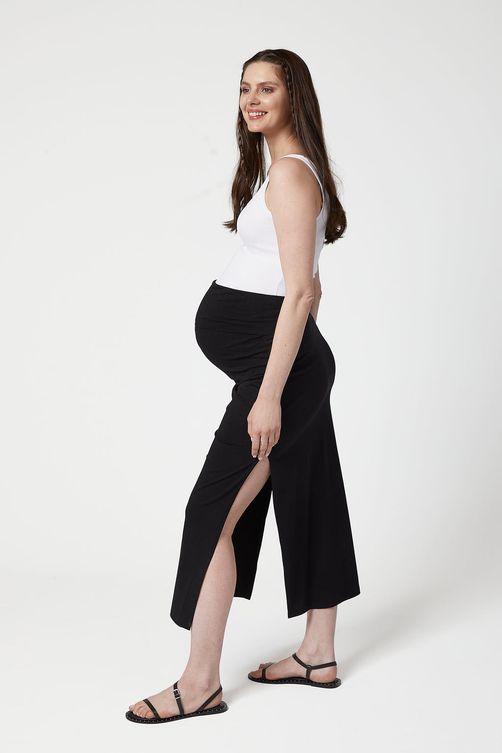 Matilda Hamile Etek siyah yandan görünüm