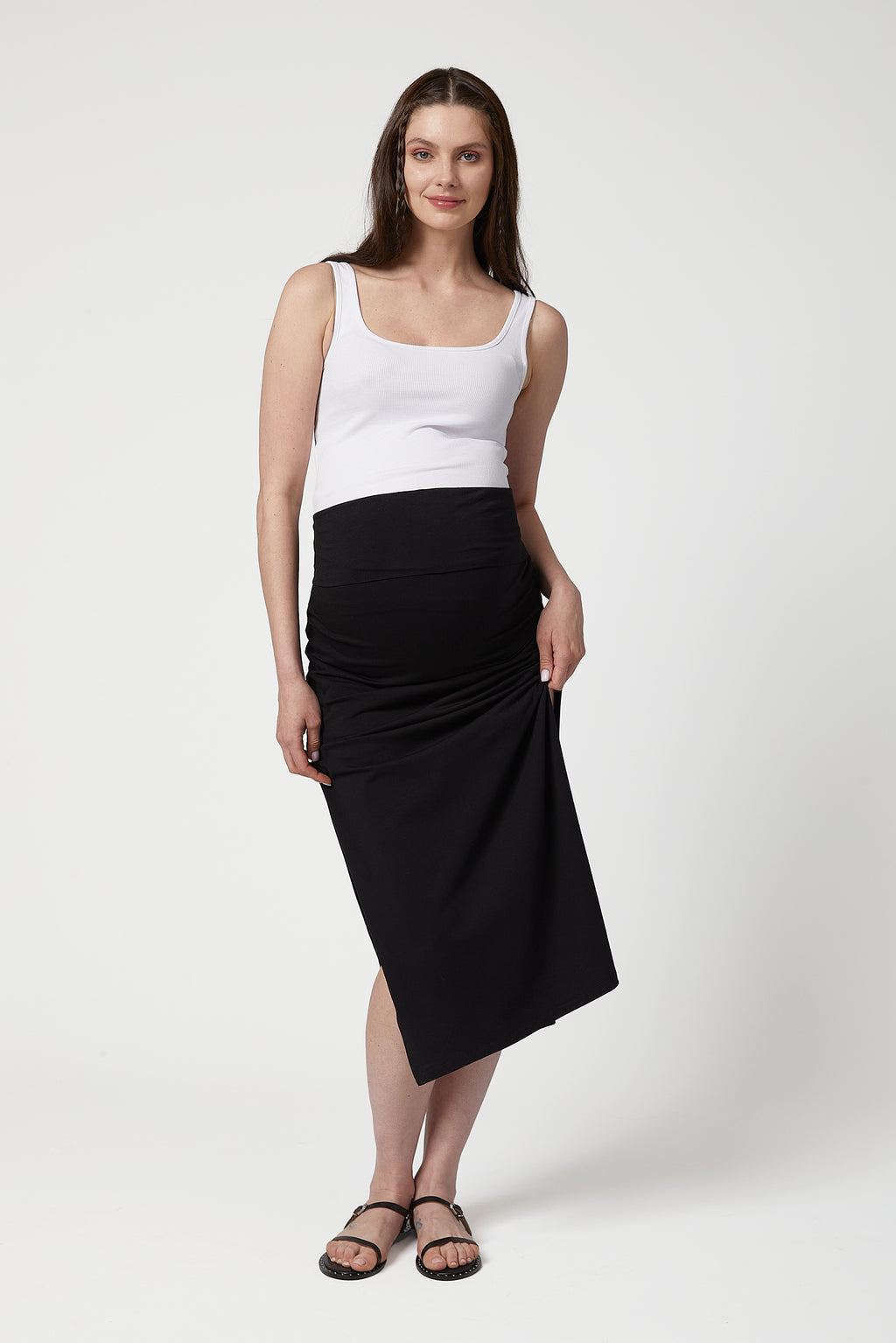 Matilda Hamile Etek siyah önden görünüm